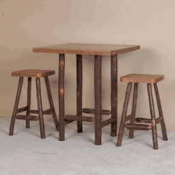 Viking Sawtooth Hickory & Pine Log Pub Table