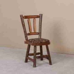 Viking Sawtooth Hickory Log Upholstered Dining Chair
