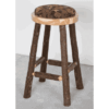 Viking Hickory Log Upholstered Pub Stool