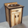 Viking Hickory Log Vanity - 24" Or 36"