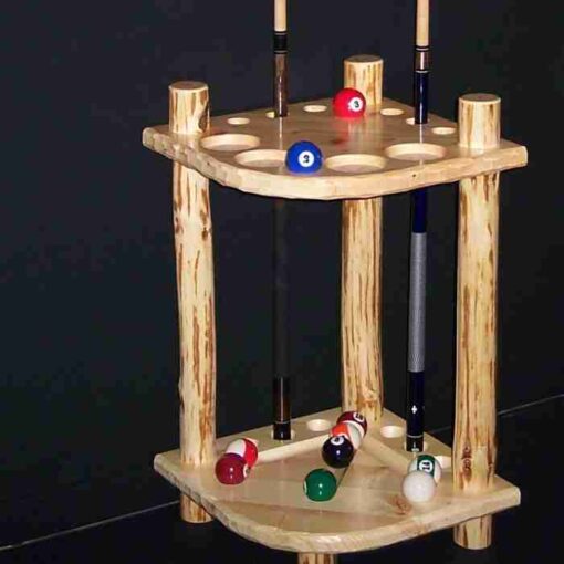 Viking klondike corner pool cue rack