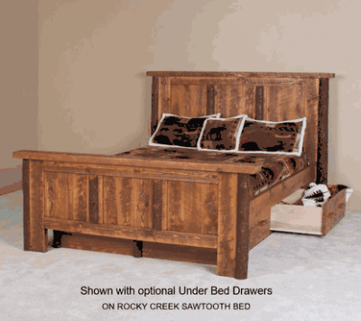 Viking little jack sawtooth hickory pine log bed 49