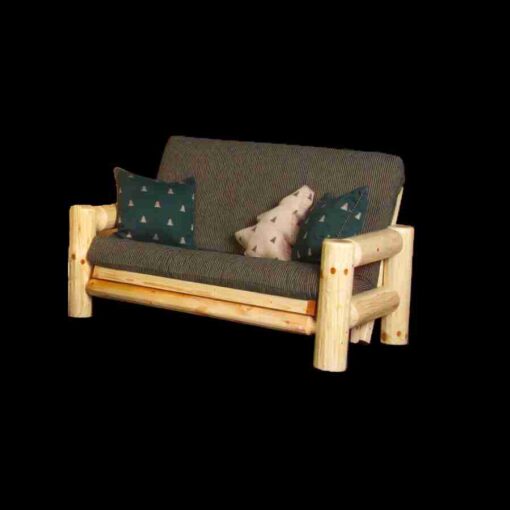 Viking northern exposure pine log loveseat futon