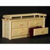 Viking Northwoods Deacon's Pine Log Bench