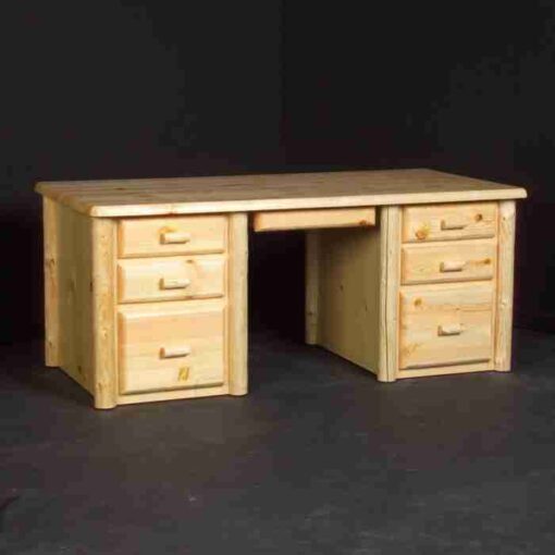 Viking northwoods executive pine log desk