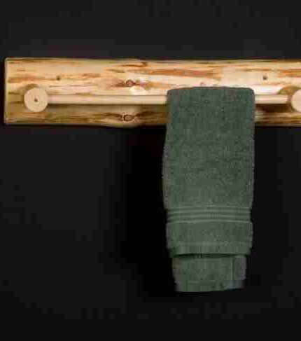 Viking northwoods log towel rack 23