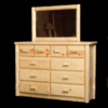 Viking Northwoods Pine Log 10-Drawer Dresser
