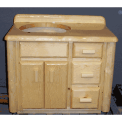 Viking northwoods pine log bathroom vanity 119