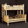 Viking Northwoods Log Bunk Bed - Twin / Full or XL Twin/Queen