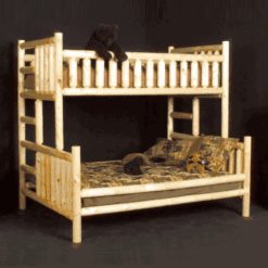 Viking Northwoods Log Bunk Bed - Twin / Full or XL Twin/Queen