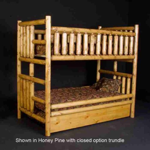 Viking northwoods log bunk bed - twin / full or xl twin/queen - image 3
