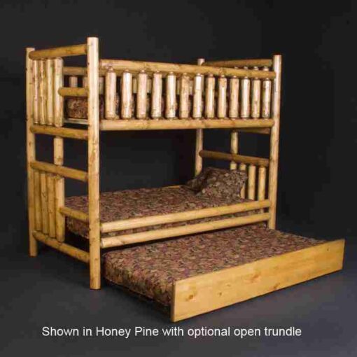 Viking northwoods log bunk bed - twin / full or xl twin/queen - image 4