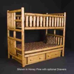 Viking Northwoods Pine Log Bunk Bed