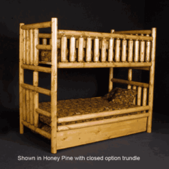 Viking northwoods twin over twin log bunk bed 116