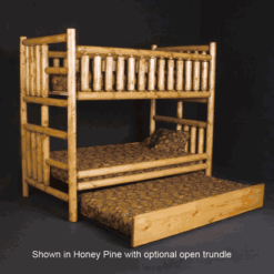 Viking northwoods twin over twin log bunk bed 119
