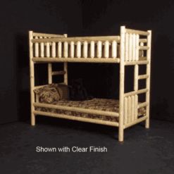 Viking northwoods twin over twin log bunk bed 125