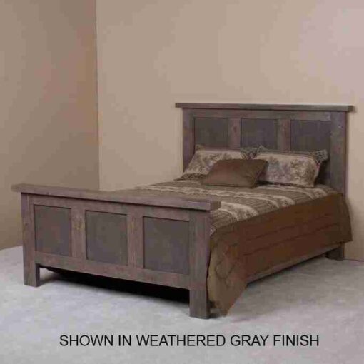 Viking pioneer barnwood bed
