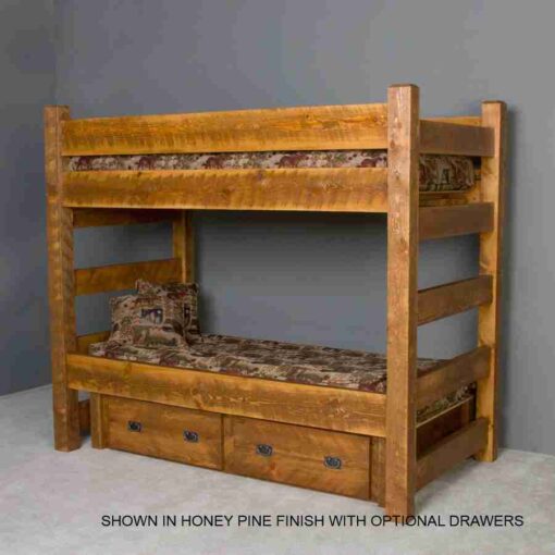 Viking timberwood barnwood bunk bed - t/t, f/f or q/q - image 4