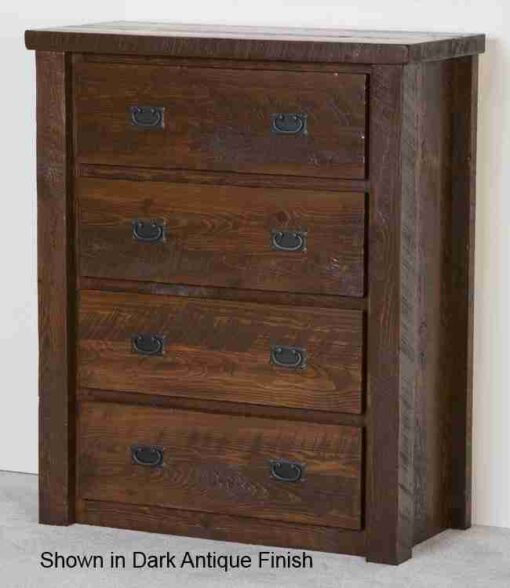 Viking timberwood barnwood chest - 4 drawer - image 3