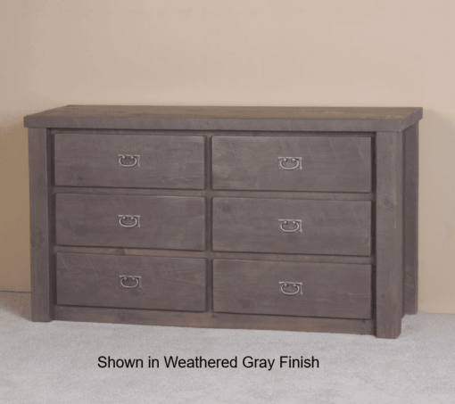 Viking timberwood barnwood dresser - 6 drawer - image 2