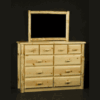 Viking Wilderness Pine Log 10 Drawer Dresser