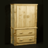 Viking Wilderness Pine Log Armoire