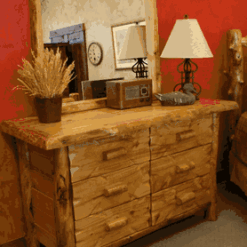 Wasatch log furniture aspen homestead bedroom set 117