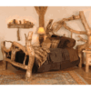Wasatch Log Furniture - Crazy Horse Aspen Log Bed