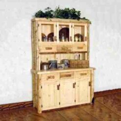 Wasatch Log Furniture - Silver Creek Aspen Bay Hutch