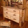 Wasatch Log Furniture - Silver Creek Aspen Dresser - 6, 7 Or 8 Drawer