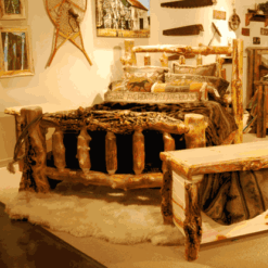 Wasatch log furniture silver creek extra extra gnarly aspen bed 11