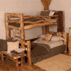Wasatch Log Furniture - Summit Peak Aspen Bunk Bed - 5 Sizes