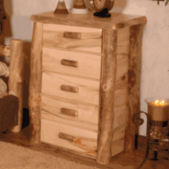 Wasatch Log Furniture - Summit Peak Aspen Chest - 3, 4, 5 Or 6 Drawers