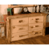 Wasatch Log Furniture - Summit Peak Aspen Dresser - 6, 7 Or 8 Drawer
