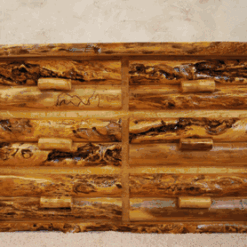 Wasatch log furniture summit peak aspen dresser 6 7 or 8 drawer 79