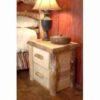 Wasatch Log Furniture - Summit Peak Aspen Nightstand - 2 Or 3 Drawer