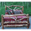 Wasatch Log Furniture - Uintah Aspen Log Bed