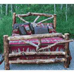 Wasatch Log Furniture - Uintah Aspen Log Bed