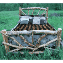 Wasatch Log Furniture - Woods Cross Aspen Log Bed