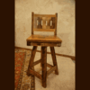 Wasatch Reclaimed Furniture - Black Mountain Bar Stools, Back & Swivel