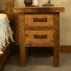 Wasatch Reclaimed Furniture - Black Mountain Nightstand - 2 Drawer