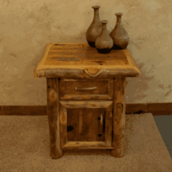 Wasatch Reclaimed Furniture - Yukon Aspen Log & Nightstand