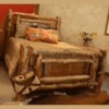 Wasatch Reclaimed Furniture - Yukon Aspen Log & Reclaimed Wood Bed