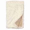 Llama Snow Faux Fur Throw Blanket By Wooded River