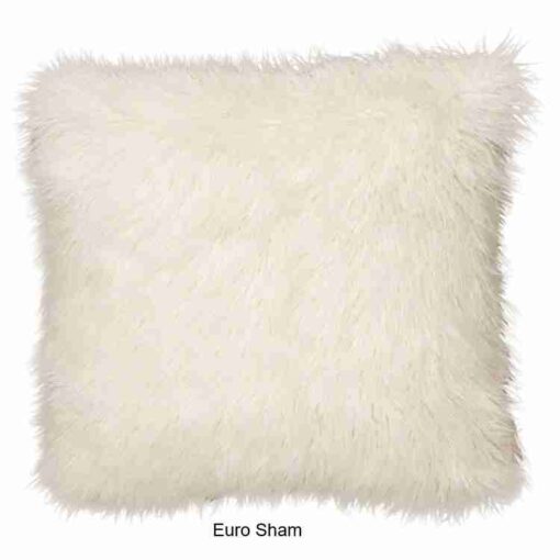 Llama snow faux fur throw blanket by wooded river - image 4