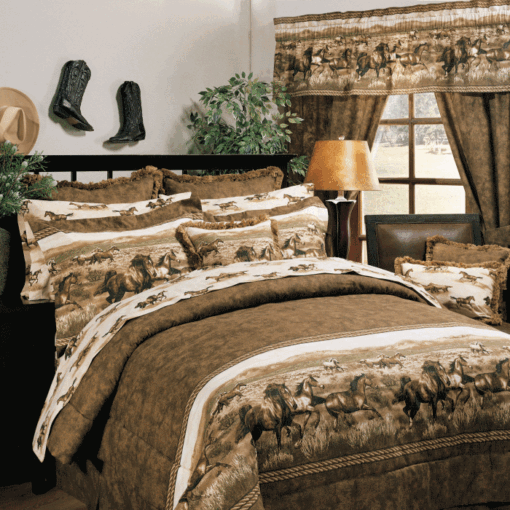 Wild horses curtain panel set by kimlor