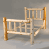 Wildwood Rustics White Cedar Log Bed With Single Rail