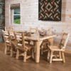 Wildwood Rustics White Cedar Log Dining Table