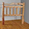 Wildwood Rustics Double Top Rail Red Cedar Log Headboard
