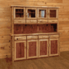 Wildwood Rustics Red Cedar Log Buffet And Hutch
